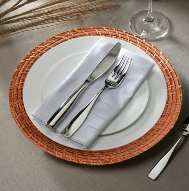 Rental store for Amber Rattan Charger - 13 in Plymouth MA