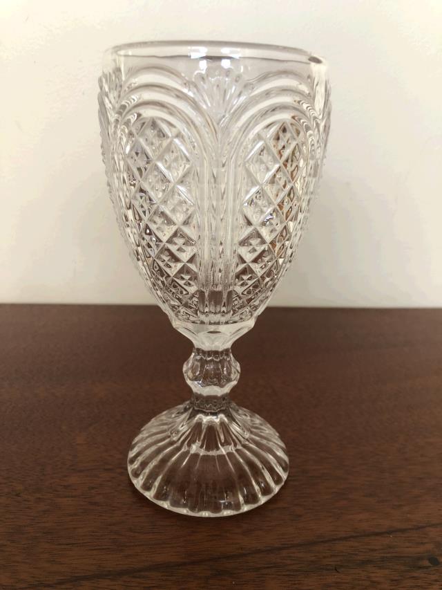 Rental store for Glass - Goblet, Carousel Clear 11oz in Plymouth MA