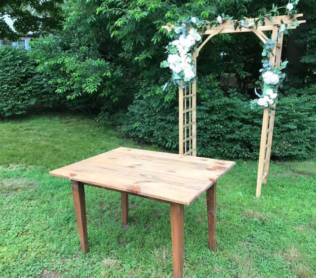 Rental store for Rustic Farm Table - 4 FT in Plymouth MA