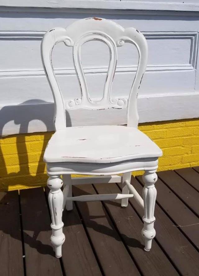 Rental store for WHITE WOODEN SWEETHEART CHAIR in Plymouth MA