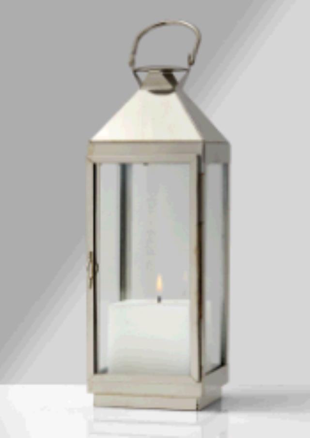Rental store for 21  BURNISHED SILVER LANTERN in Plymouth MA