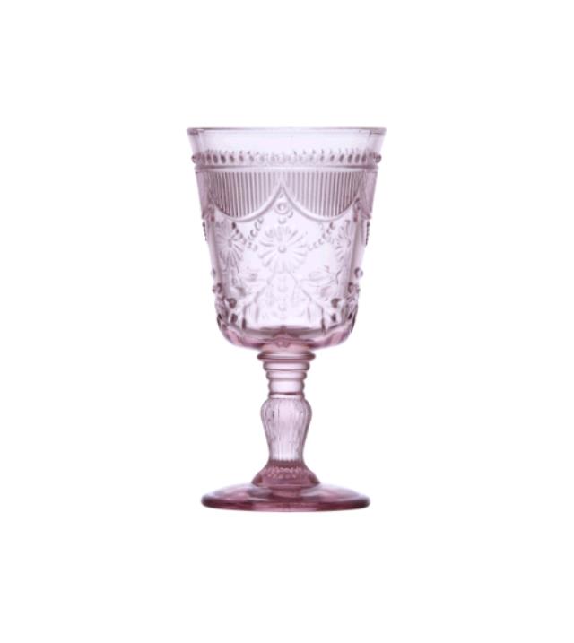 Rental store for Glass - Goblet, Debutante Pink 10 oz in Plymouth MA