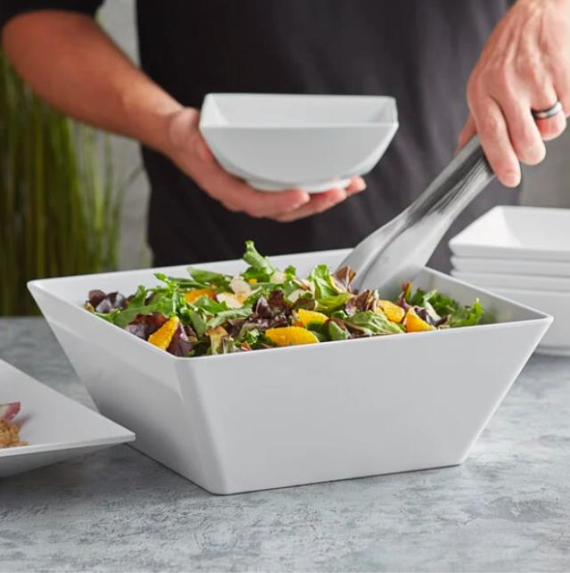 Rental store for BOWL - 215 OZ. SQUARE WHITE MELAMINE in Plymouth MA